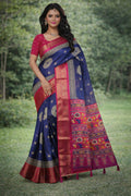 AN EXCELLENT ethnic saree featuring a rich woven