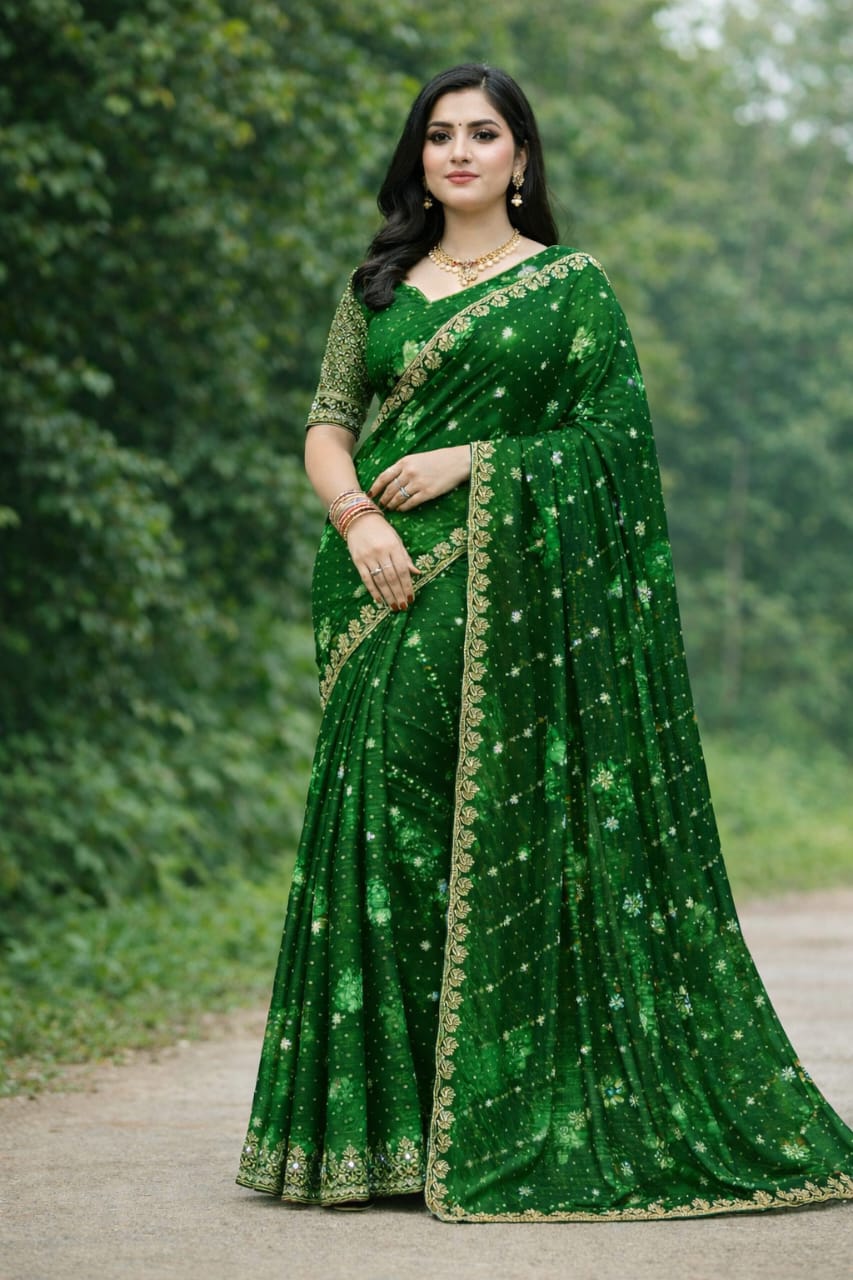 Embellished and elegant  sarees features