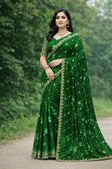 Embellished and elegant  sarees features