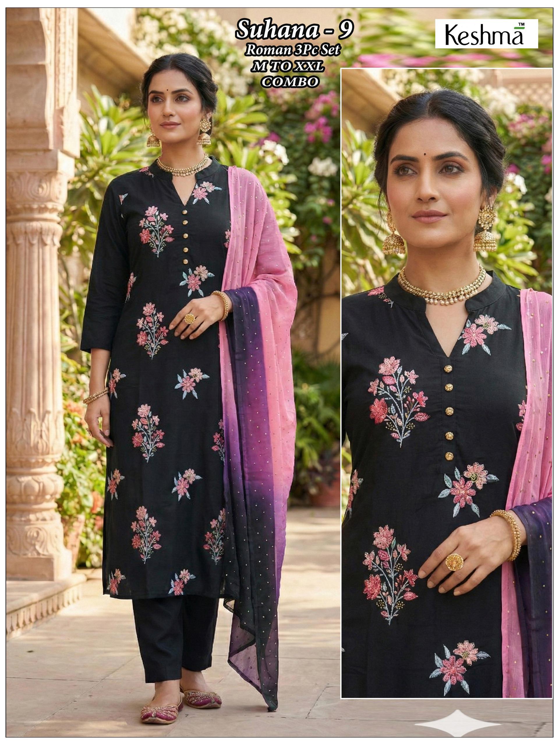 Suhana 3 pc set M TO XXL