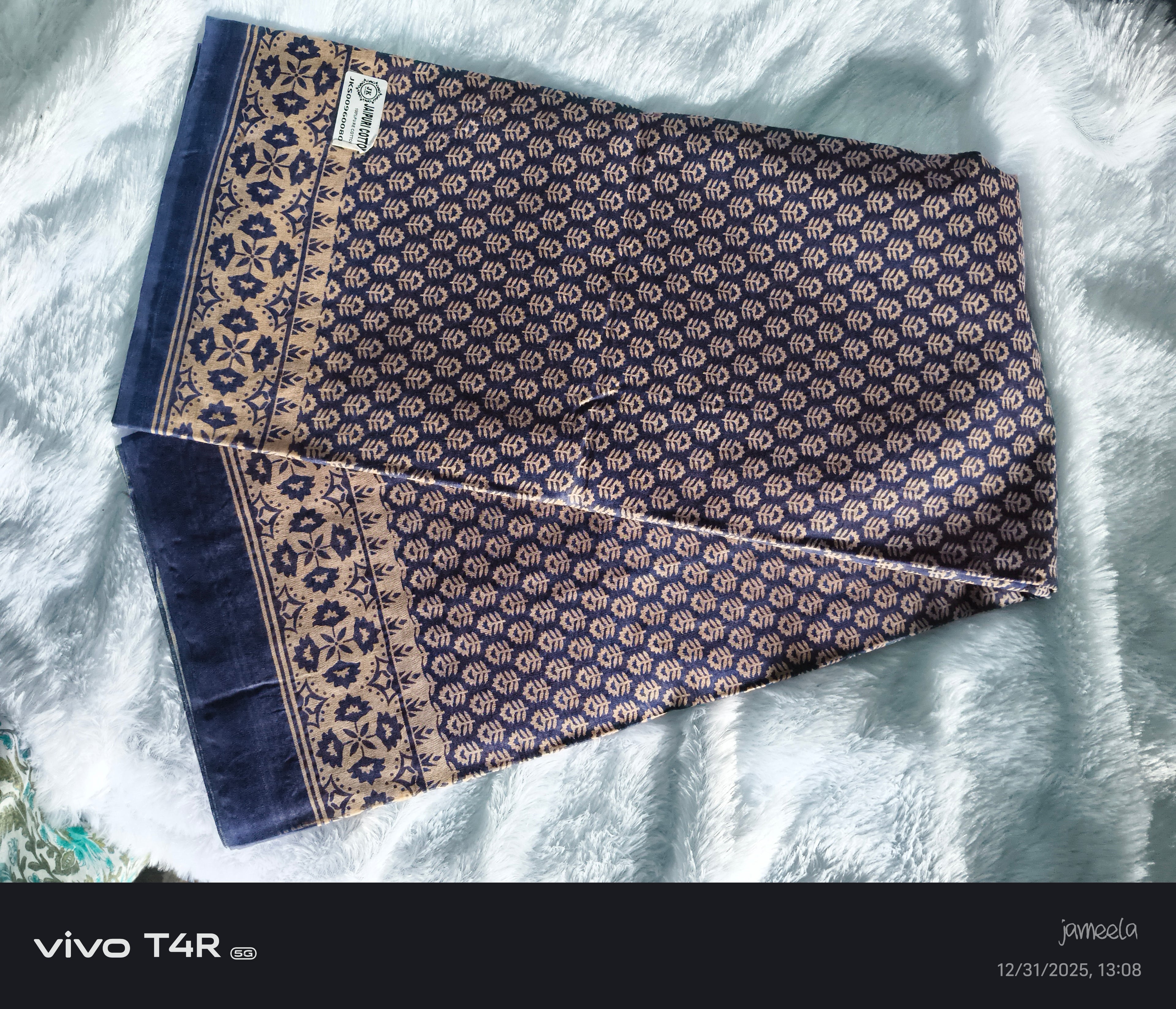 Traditional Ajrakh Printed Cotton Fabric – Multi Color Collection