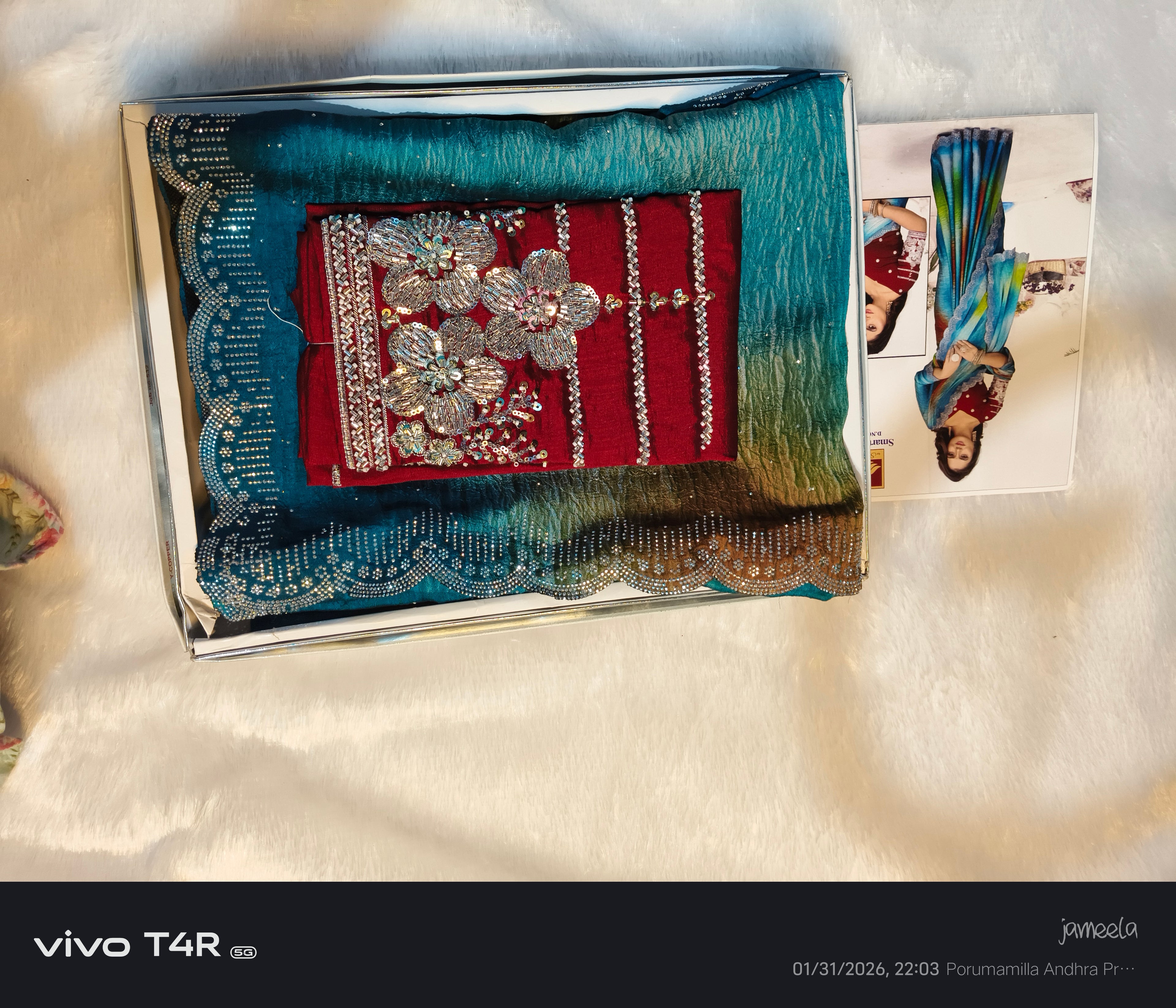 Maggam ORIGINAL BEEDS Blouse sarees