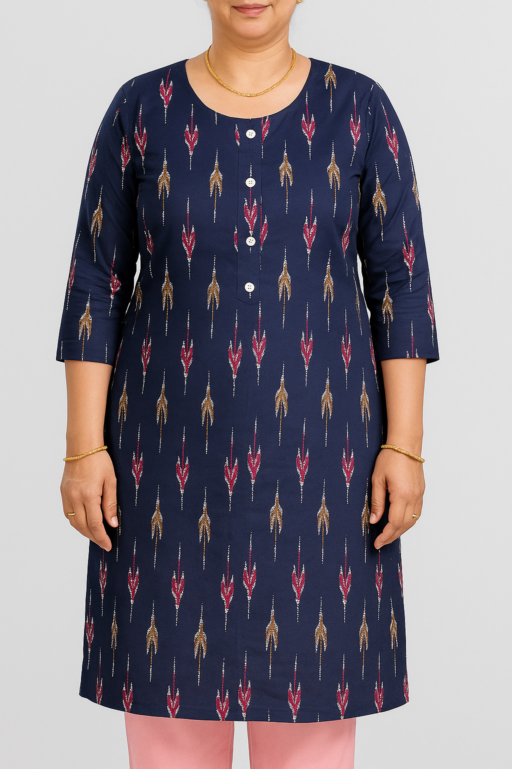 Fresh Rayon Navi blue kurti