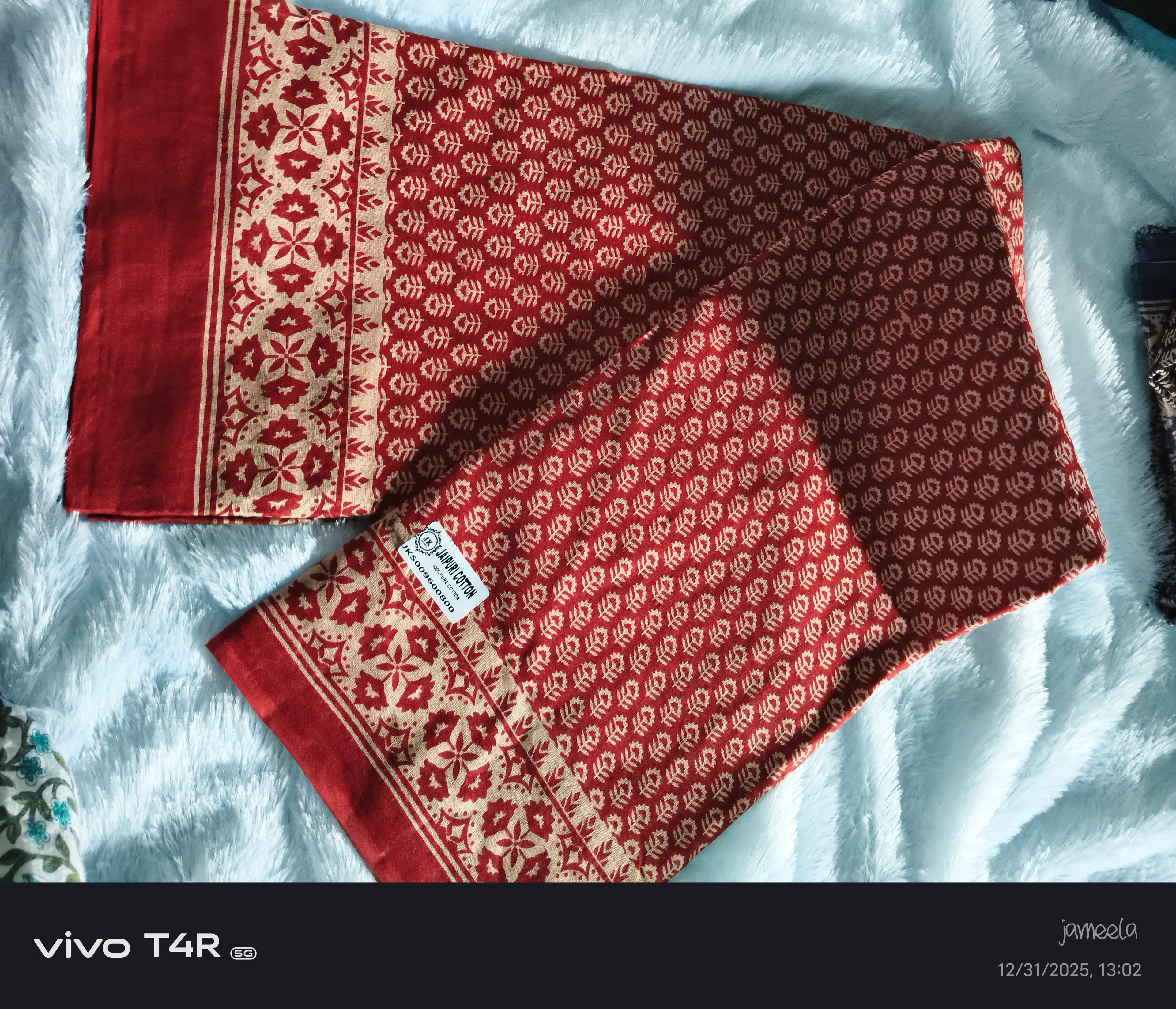 Traditional Ajrakh Printed Cotton Fabric – Multi Color Collection