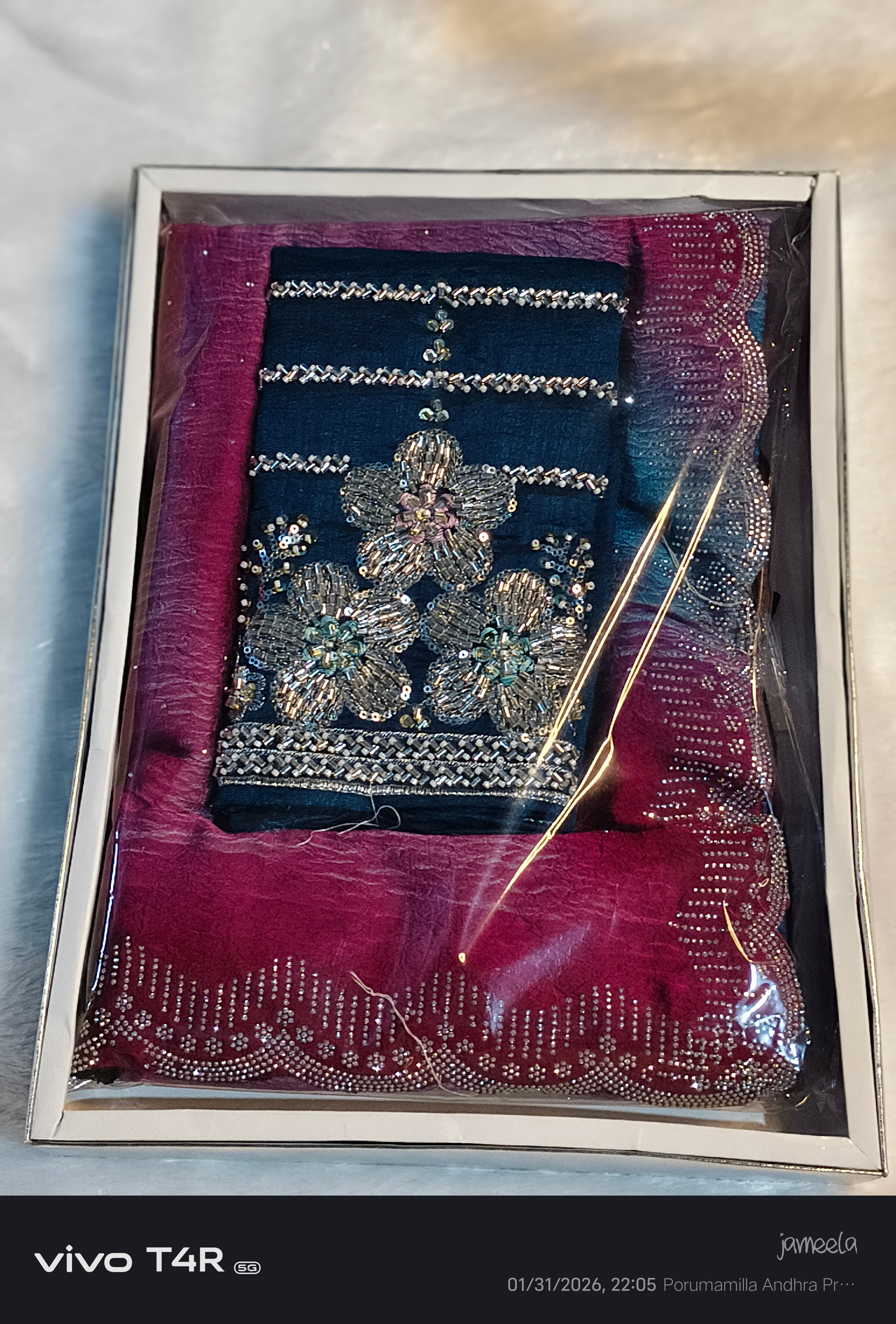 Maggam ORIGINAL BEEDS Blouse sarees